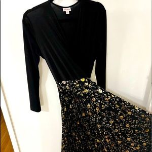 Elegant ball dress, gala, formal event, wrap dress